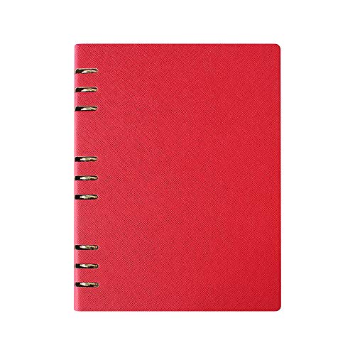 B5-Notizbuch, liniert, nachfüllbar, runder Ringbuch, Ledereinband, Notizblock B5-Notizbuch, liniert, nachfüllbar, runder Ringbuch, Ledereinband, Notizblock von aoory