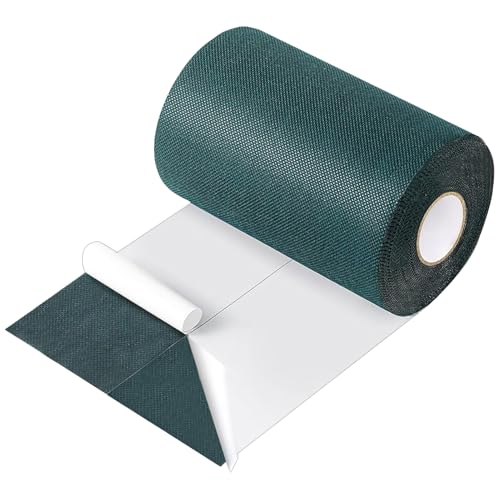 aotusoa Kunstrasenband Selbstklebend Grün Klebeband zur Verbindung und Befestigung von Kunstrasen Außenbereich Garten Naht für Synthetischer Gras Rasen Teppich Nahtband (Einseitig, 150mm X 10 m) von aotusoa