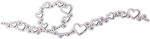Stanzschablone mit Herzmotiv, Metall, Prägeschablone für Scrapbooking, Bastelarbeiten, Alben, Papierkarten, Kunst, Handwerk, Dekoration, Stanzformen für Karten, Scrapbooking, Kartenherstellung Stanzschablone mit Herzmotiv, Metall, Prägeschablone für Scrapbooking, Bastelarbeiten, Alben, Papierkarten, Kunst, Handwerk, Dekoration, Stanzformen für Karten, Scrapbooking, Kartenherstellung von aoukoslt