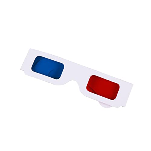 Papierbeugung 3d-brillen Vreativew Film 3d-brillen Für Zuhause, Festivals, Clubs, Einzigartige Kinderpartygeschäfte (rot, Blau), Papierbrillen, Kreative Papiergläser, 3-dimensionale Brille von apofly