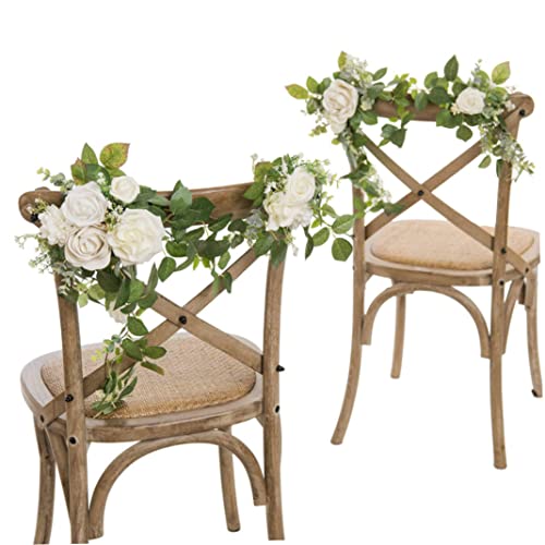 apofly Hochzeit Deko Stuhlschilder Brautpaar Hochzeitsdeko Grün und Elfenbein Hochzeitsstuhl Dekorationen für Braut und Bräutigam für Hochzeitsbogen Blumen Dekorationen 2PCS Weiß apofly Hochzeit Deko Stuhlschilder Brautpaar Hochzeitsdeko Grün und Elfenbein Hochzeitsstuhl Dekorationen für Braut und Bräutigam für Hochzeitsbogen Blumen Dekorationen 2PCS Weiß von apofly