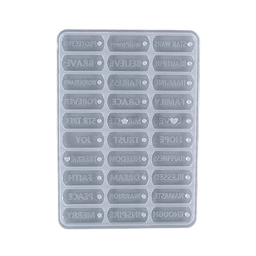 appuivbt Silikonform für Buchstaben, Anhänger, Armband, Schmuck, Epoxidharz, für Bastelarbeiten, Schmuckherstellung von appuivbt
