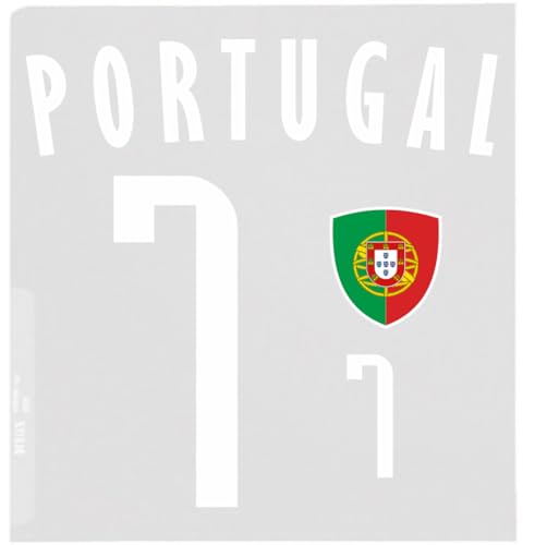 Portugal Bügelbild T-Shirt Druck Folie 4 Stück - Transfer Bügelmotiv einfach Patches aufbügeln DIY Flicken - WM EM Sport BR10 von aprom