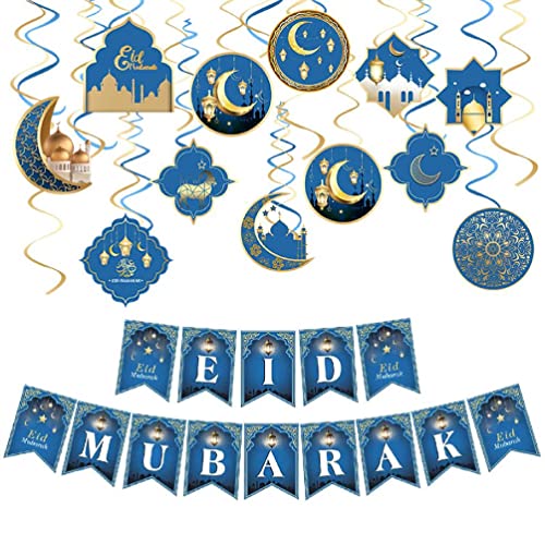 apughize Eid Hängende Wirbel Kit Urlaub Charme Zubehör für Festival Neujahr Geburtstag Party Dekoration Eid Outdoor von apughize