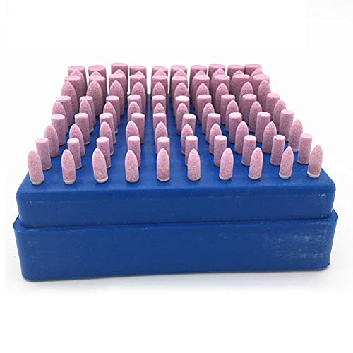 100-teiliges Rotationsrad-Schleifstein-Set-Bohrer Polierschleifenköpfe Rad Werkzeug für -polierte Gravur Schneiden Hochwertiger Abriebrasi-Rad-Schleifstein-Set-Bohrer (Sortierte Farbe) von aqxreight