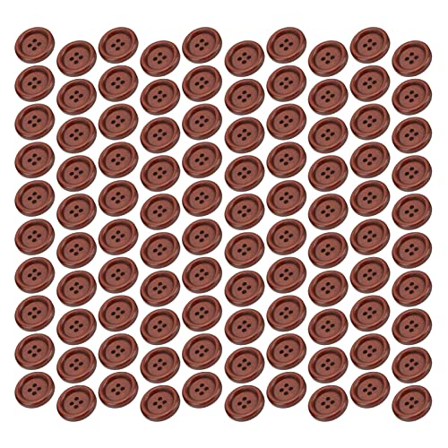 100pcs Holzknopf 20mm 4 Löcher Zartes Süßes Kleidungszubehör für Handtaschen Hüte Holzknopfknopf Taste von aqxreight