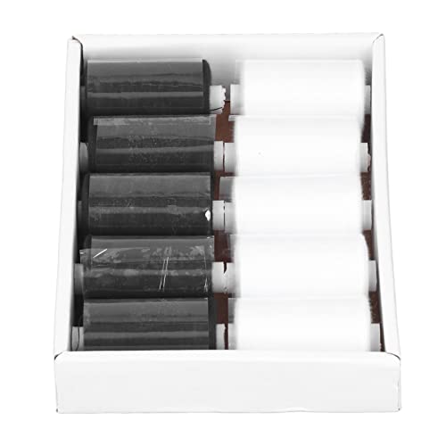 10pcs Nähfaden Schwarz und Weiß 402 Hochfest Tragbare Weite Anwendung Nähmaschinenfäden Nähfäden Maschinengewinde. von aqxreight