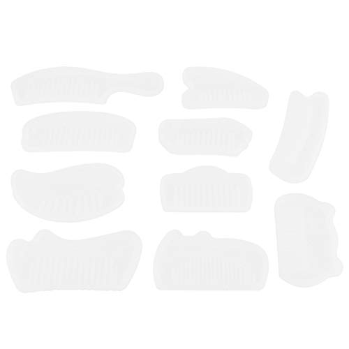 10pcs Silikonkammform Transparente Pockenformen DIY -Herstellung Werkzeuge Handfahrzeug Handwerk von aqxreight