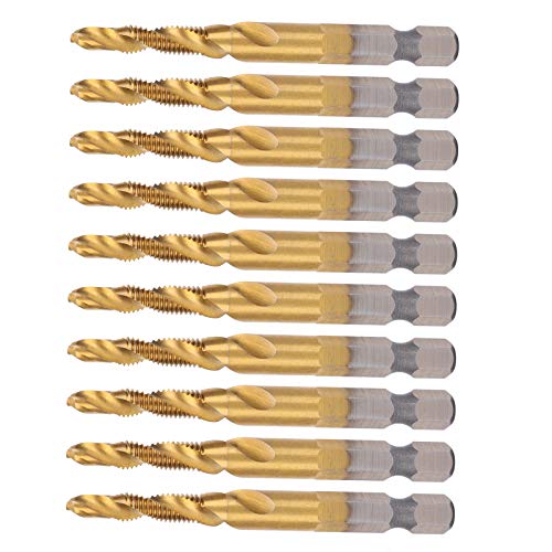 10pcs Tippen Sie auf Bohrer Bits HSS 6. Hex Shank Ti Coated Composite M5 Hardware -Handwerkzeuge Tippen 10pcs Tippen Sie auf Bohrer Bits HSS 6. Hex Shank Ti Coated Composite M5 Hardware -Handwerkzeuge Tippen von aqxreight