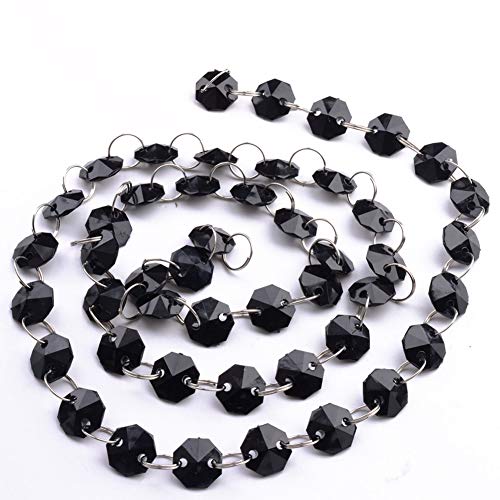 1m Acrylperlen Stränge Hochzeit Weihnachtsfeier Hängende Dekoration (). leicht. Schön.. hoch. Material. Acryl. einfach. Länge .. von. gewünscht. Korn (BLACK) von aqxreight