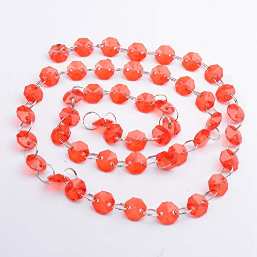 1m Acrylperlen Stränge Hochzeit Weihnachtsfeier Hängende Dekoration (). leicht. Schön.. hoch. Material. Acryl. einfach. Länge .. von. gewünscht. Korn (Rot) von aqxreight