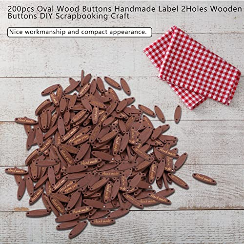 200pcs Ovale Holzknöpfe Etikett 2haus Holz Dekorative Knöpfe DIY Scrapbooking Craft. Person. dein. Verwendung. Vorstellung.. Knöpfe. von. Es. eigen. Kunstwerke .. Ihr. Wille. von aqxreight