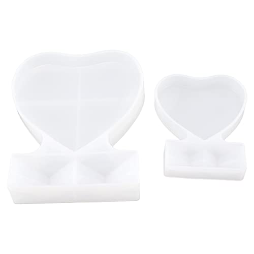 2pcs Herzs Foto Silikon Bild DIY Personalisierte Foto für Heimdekoration Herz Foto Moldhearts Foto Formsilicon Foto Moldphoto Formsilicon Bild Molddiy von aqxreight