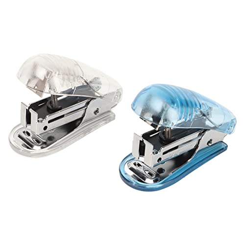 2pcs Stapler 20 Blätter Kapazität L Struktur Tragbarer Hefterhandhändler für 24 Pin 6Pin Weißblau Staplersms Staplerportable Staplercute Stalm Space. Struktur (Weißblau) von aqxreight