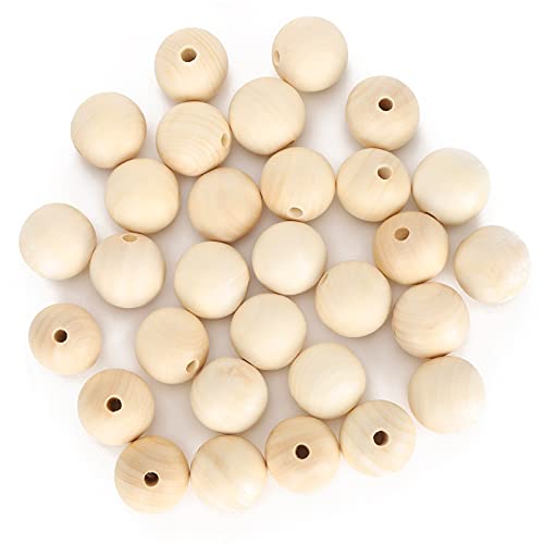 30pcs Runde Perlen Holz Perforierte Abstandshalterdekoration Dekoration Machen Accessoires 40 Mm 30pcs Runde Perlen Holz Perforierte Abstandshalterdekoration Dekoration Machen Accessoires 40 Mm von aqxreight