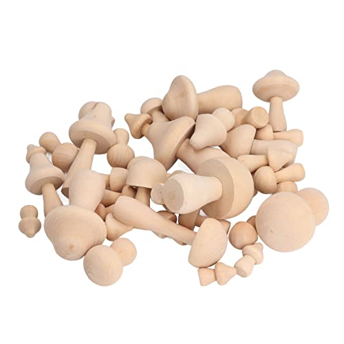 40pcs Hölzerne Pilze Unbemalte Holzpilzdekoration für DIY -Dekoration Holzpilzholzpilz -Pilz Set Mushr Haben Unbegrenztes Kind 40pcs Hölzerne Pilze Unbemalte Holzpilzdekoration für DIY -Dekoration Holzpilzholzpilz -Pilz Set Mushr Haben Unbegrenztes Kind von aqxreight