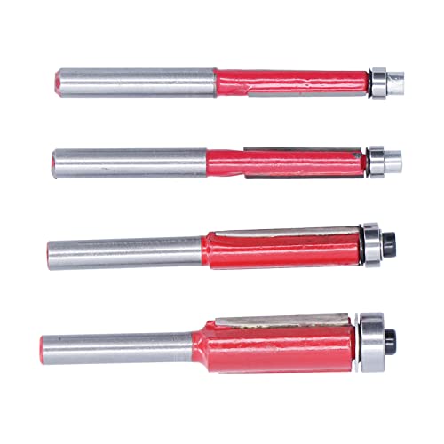 4pcs Flush Trim Router Bit 1/4in Schaft -Top -End Lager 1/4in 5/16in 3/8in /2in Schneiddurchmesser 4pcs Flush Trim Router Bit 1/4in Schaft -Top -End Lager 1/4in 5/16in 3/8in /2in Schneiddurchmesser von aqxreight