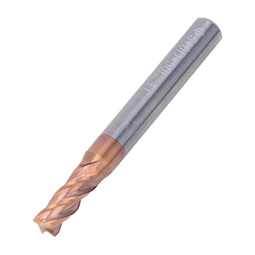 5 Mm 4 Flötenschicht Spiralendmühlen Wolfram Stahl CNC Mühlenschneider 4 Flötenendmühle Carbid End Mill Spirahine Stahlverbundstoff (1PCS) von aqxreight