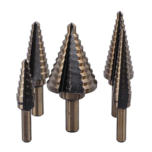 5 PCs Set Step Drill Bit 3/16 Bis 1 3/8 Zoll Carbid Bohrkegelkegel für Holzmetallplastik von aqxreight