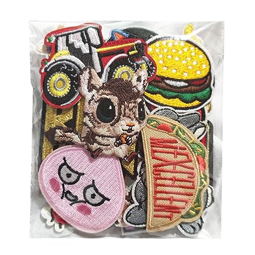 50pcs Bestickte Patch Süße Cartoon Saf Freundliche Nähflecken Blumenflächen für Röcke Gesticktes PatchSewing -Patchemiron auf PND S Ist nach Dem Design von aqxreight