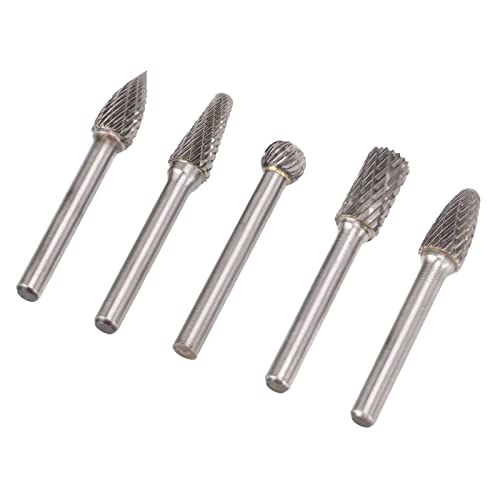 5pcs 1/4in 6mm Head Burr Bits Wolfram -Stahlschleiferdateien für Metallholzschnitzereien 5pcs 1/4in 6mm Head Burr Bits Wolfram -Stahlschleiferdateien für Metallholzschnitzereien von aqxreight