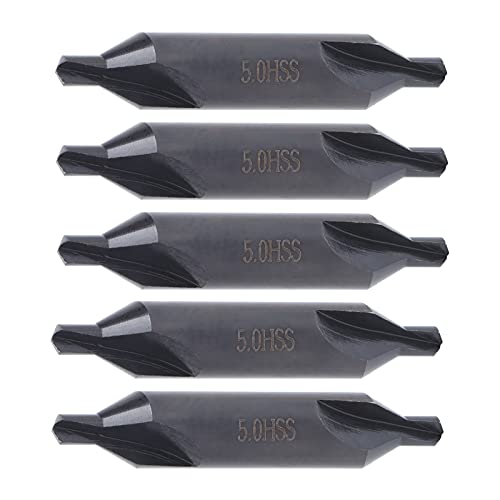 5pcs Cent -Bohrbits Zum Mahlen von MA -Hochgeschwindigkeits -Stahlwerkzeugen 5 Mm Breit an Anwendungen, Geeignet für Bohrer, Fräsmaschinen, Bearbeitungszentren usw. Shar und Verschleiß resistent. von aqxreight