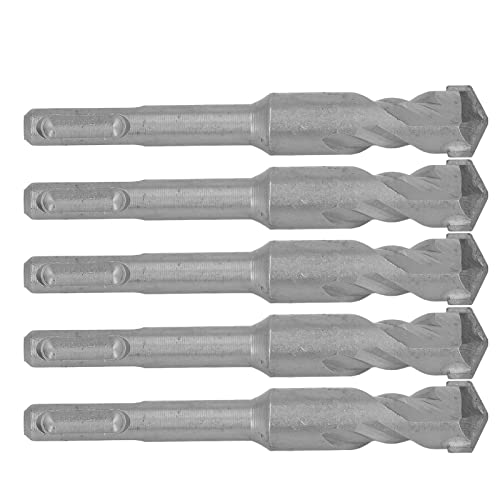 5pcs Hammerbohrer Bit Zementiertes Carbidspitze Spirale 2 Flöten -Aufprallbohrer für Ziegelstein 110 Mm 6 Mm/0,24 Zoll Offener Durchmesser (18 mm) von aqxreight