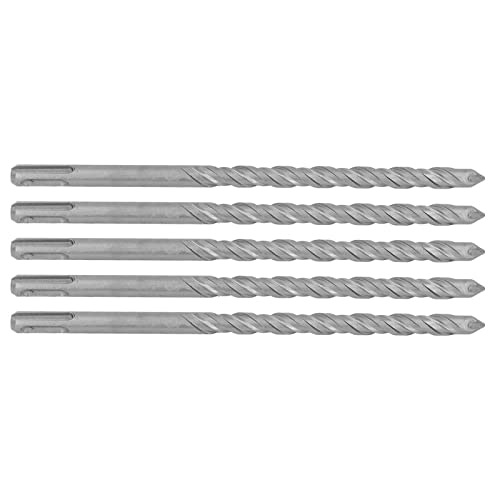 5pcs Impact Drill -Bits mit Vergaserspitze Hammer Bit 2 Flötenspiralbits für B -Beton 210 Mm 7 Mm 0,28 Zoll Einfluss Bohrer Hammer Bohrmaschine Bitcarbid Tipp Bohrer Bit2 Flöte Spirale (5 mm) (6MM) von aqxreight