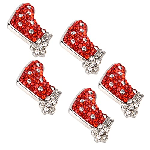 5pcs Knöpfe Recycelbar Sm Volumen Basteln Zinklegierung Weihnachtsknöpfe für Haushalt Knöpfe ButtonSchristmas Buttonsclothing Buttonsclothing Accessoiresminiature Craft und von aqxreight