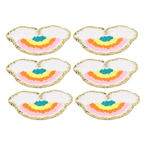6 PCs Flecken Hell Farbmuster Baumwolle DIY Stickeisen auf Kleidungsflecken 6 PCs Flecken Hell Farbmuster Baumwolle DIY Stickeisen auf Kleidungsflecken von aqxreight