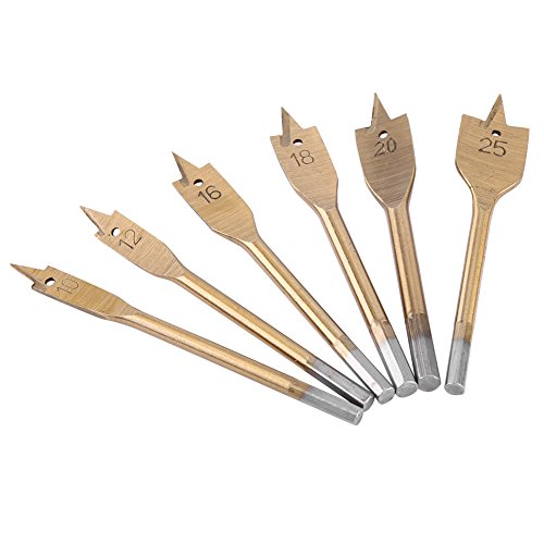 6pcs Hohe Kohlenstoffstahl-Spaten-Paddel-Bits Holzbearbeitung Flach Bohrbohre 10-25 Mm 6pcs Hohe Kohlenstoffstahl-Spaten-Paddel-Bits Holzbearbeitung Flach Bohrbohre 10-25 Mm von aqxreight