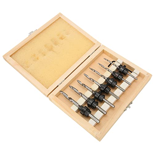 7pcs Countersink -Bohrer Bits Set Holzbearbeitungswerkzeuge Carpentry Reamer 1pc Sechskantschlüssel 7pcs Countersink -Bohrer Bits Set Holzbearbeitungswerkzeuge Carpentry Reamer 1pc Sechskantschlüssel von aqxreight