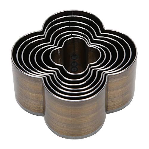 7pcs Leder Sterbe Stürmer Hochkohlenstoff Leder Schnittdien -Stanzform Lederhandwerk Toolleather Stempel Stürze Schnittpapel Schneiddieleather PU Cutter Benutzer von aqxreight