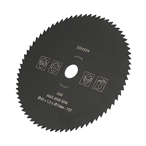 85 Mm*10 Mm 72T HSS Kreisförmige Sägen -Schneidscheibe für Holzmetallkreisschneidempfindungen von aqxreight