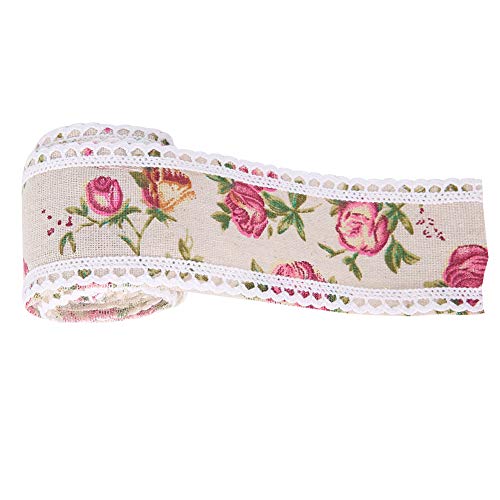 DIY -Kunsthandwerk Spitzenverkleidung Ribbon Hochzeitstorte Sackleinen Rollblumenband Dekor Kleidung Accessoire. heim. hoch. Und. Qualität Marke. neu. Es. für. DIY. geeignet. Zubehör. von aqxreight