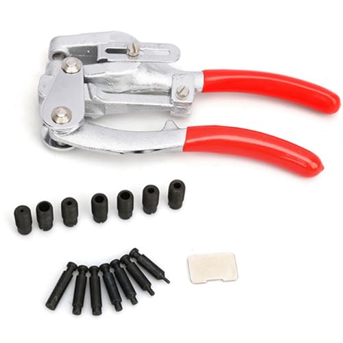Handgehaltes Power Punch -Kit für Metall- und Kunststoffanwendungen Zuverlässig und Lochpunschzange Umfassende Werkzeugset für Ihre Anforderungen von aqxreight
