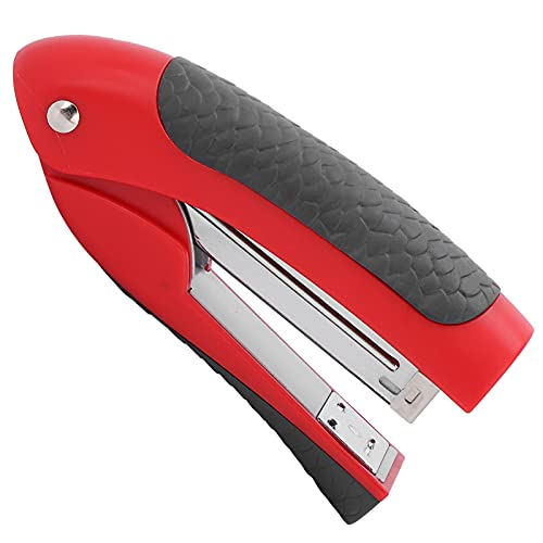 Hefterdesktop 20 Blech Handheld Komfortabler Kompakt für die Schule Rot (BLACK) (Rot) von aqxreight