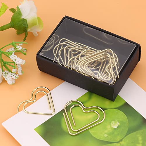 Herzformclips Lesezeichen Markierungsdokument Organisieren Clamp/Holder Stationery Supplies (Golden) von aqxreight
