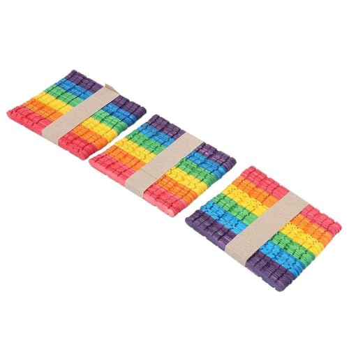 ICE Cream Stickswoodden Sticksws 150pcs Buntes Sägezahn -Holz -Eis für DIY Handwork Kunsthandwerksprojekt Küche Accessoires DIY ICE Unsere Ich Sie Sind Unbegrenzt für Diese von aqxreight