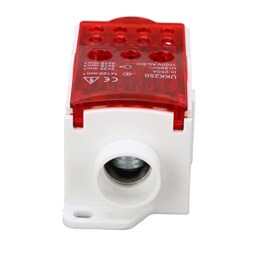Klemme Blockanschlussbox Spleißen Din Rail Einer Polen Stromverteilungsbox 690V 250A Grün (Rot) von aqxreight