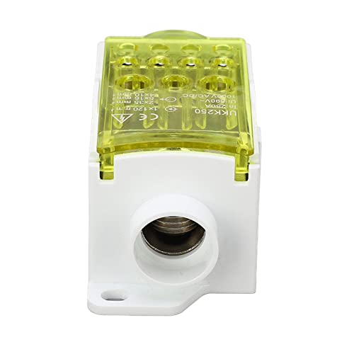 Klemme Blockanschlussbox Spleißen Din Rail Einer Polen Stromverteilungsbox 690V 250A Grün (YELLOW) von aqxreight
