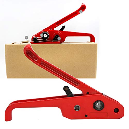 Manuelles Klebeband ST Spanner Red Seall Kombinationswerkzeug Bindungstool für 16~19mm PET PP Tapered Der Spanner Ist für KI von PET- und PP -Kunststoffverpackungsband anwendbar. Unabhängig (Rot) von aqxreight