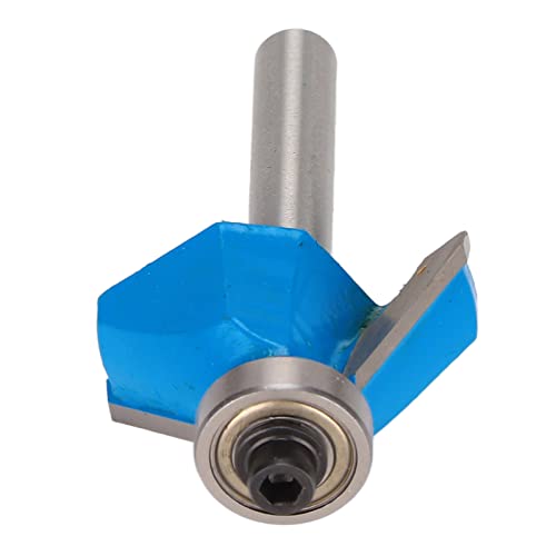 Router Bit 45 Grad 1/4in Round Shank Schandwerkzeug mit Oberlager für Holzbearbeitung (1/4*1/2) von aqxreight