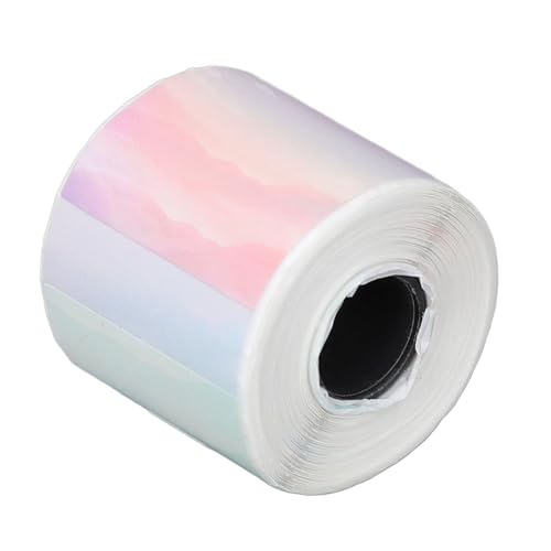 Runde Wärmeaufkleber Etikett 30 X 30 Mm Tragbarer Selbstklebender SM -Busin -Thermo Aufkleber Reiner Farbe Runde Wärmeaufkleber Labelthermalstickter Drucker Thermal (Glänzend; 3x2,6 mm) von aqxreight