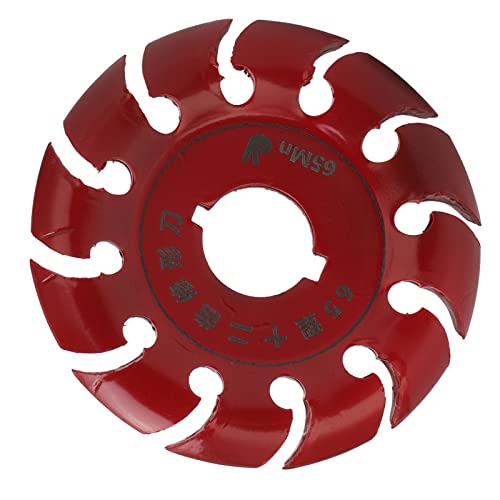 Schleifformingscheibe Edelstahl 12 Zähne Schnitzscheibe für Winkelschleifer Holz Gummi Schwarz Schwarz (Rot) von aqxreight