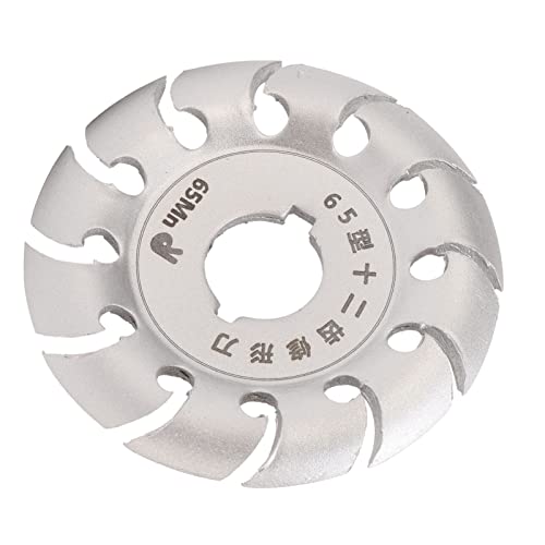 Schleifformingscheibe Edelstahl 12 Zähne Schnitzscheibe für Winkelschleifer Holz Gummi Schwarz Schwarz (SILVER) von aqxreight