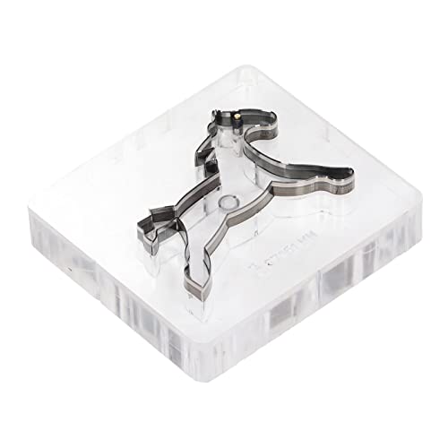 Schneiden Sie die Pferdform -Stanzschneider Ordentlich Scharf Kantenlegungsstahl Leder -Stanzform für -Verarbeitung 67x51mm 0 Leder Sterdungen Schnittzeit. Von Diesem Garantiert Sie Scharf von aqxreight