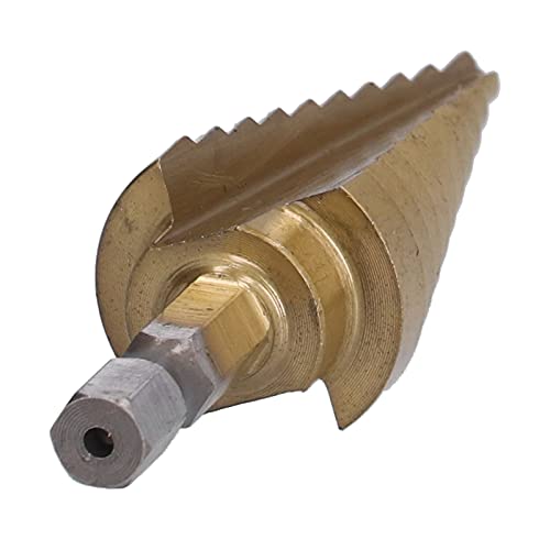 Schnellarbeitsstahl-Stufenbohrer, Doppelrillendesign, Langlebig, 422 Mm, Wassergekühlter Arbeitsweg, für Stahl, Messing, Holz und Kunststoff von aqxreight
