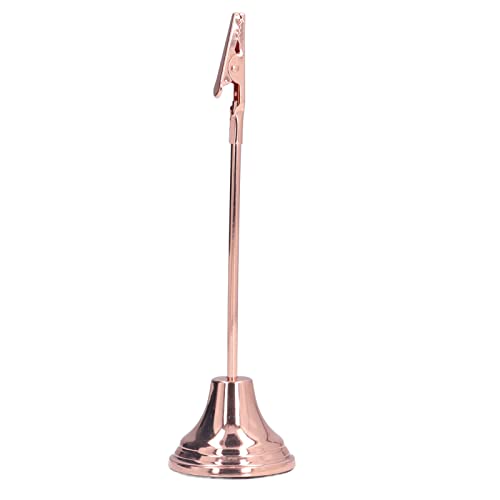 Tischnummernhalter Bequemer Praktischer Stabiler Attraktiver Deco Photo Stand für OfficeBack Table Number HolderCard StandPhoto Holdet Cotton Desktop und (Roségold) von aqxreight