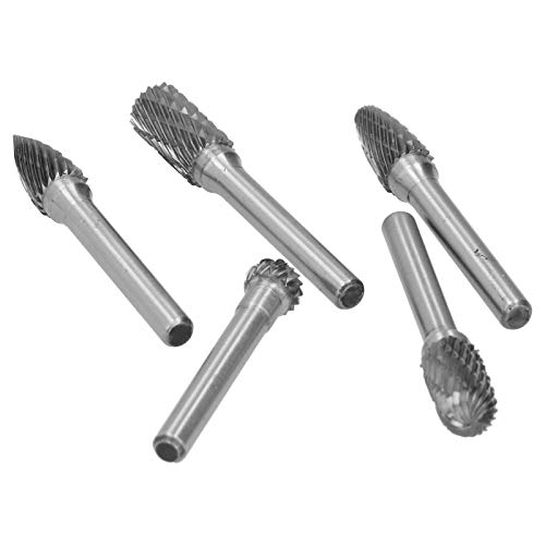 Wolframstahlschreiber Burr 5 -Piece -Set, Feines Detail Arbeiten Schnittpolieren, Wearresistant Haltbar, Inneres Loch -Schleifen, für Holzbearbeitung mit Anwendungsbereich des Wolframstahlschreiber Burr 5 -Piece -Set, Feines Detail Arbeiten Schnittpolieren, Wearresistant Haltbar, Inneres Loch -Schleifen, für Holzbearbeitung mit Anwendungsbereich des von aqxreight
